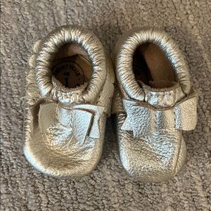 Metallic Baby Moccasins - size 1